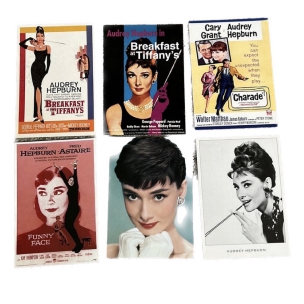 Audrey Hepburn Movie Poster Set